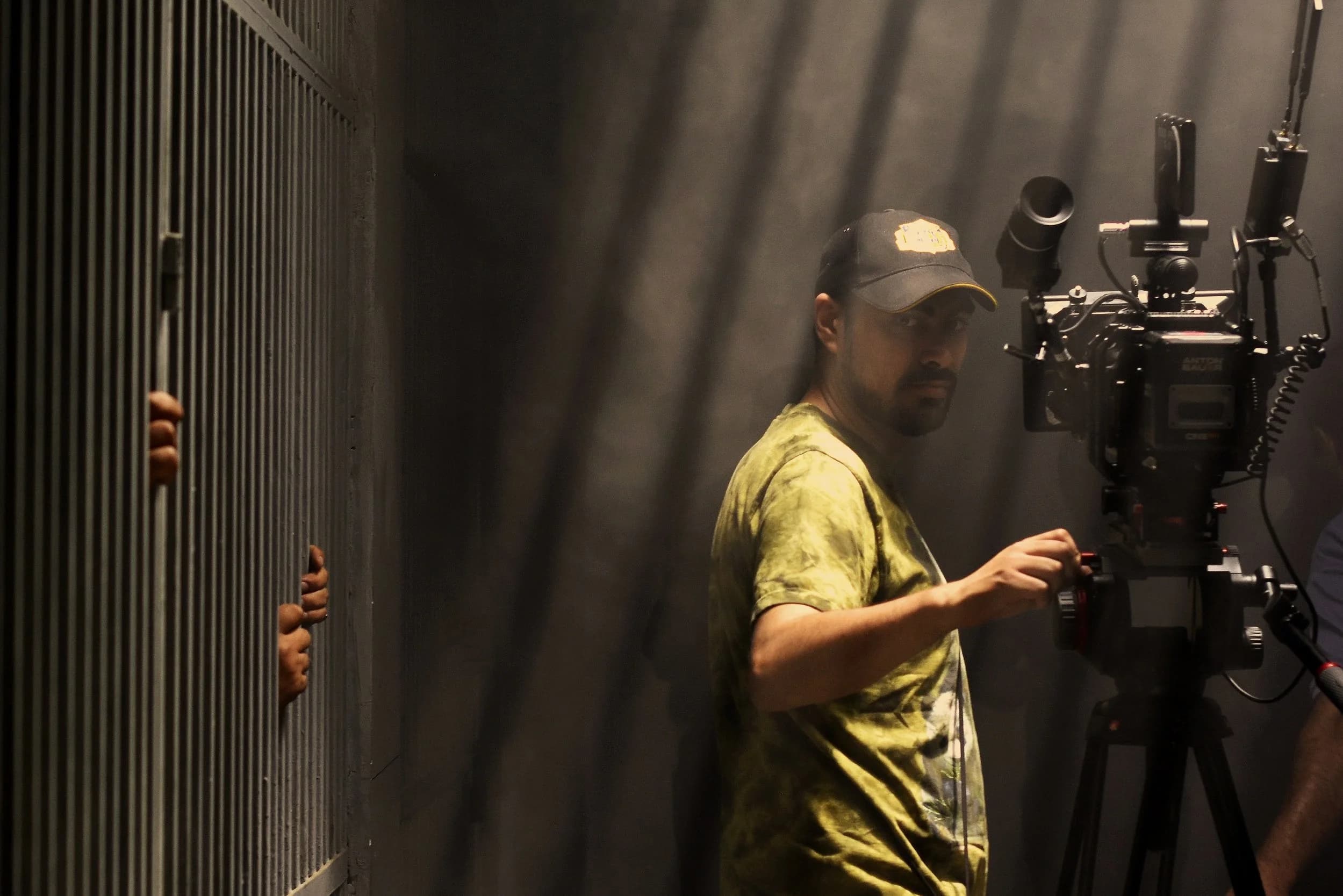 Mark Hobz on a cinematography set