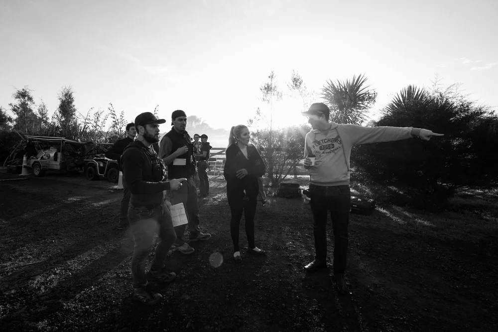 Director of Photography Mark Hobz on set 02