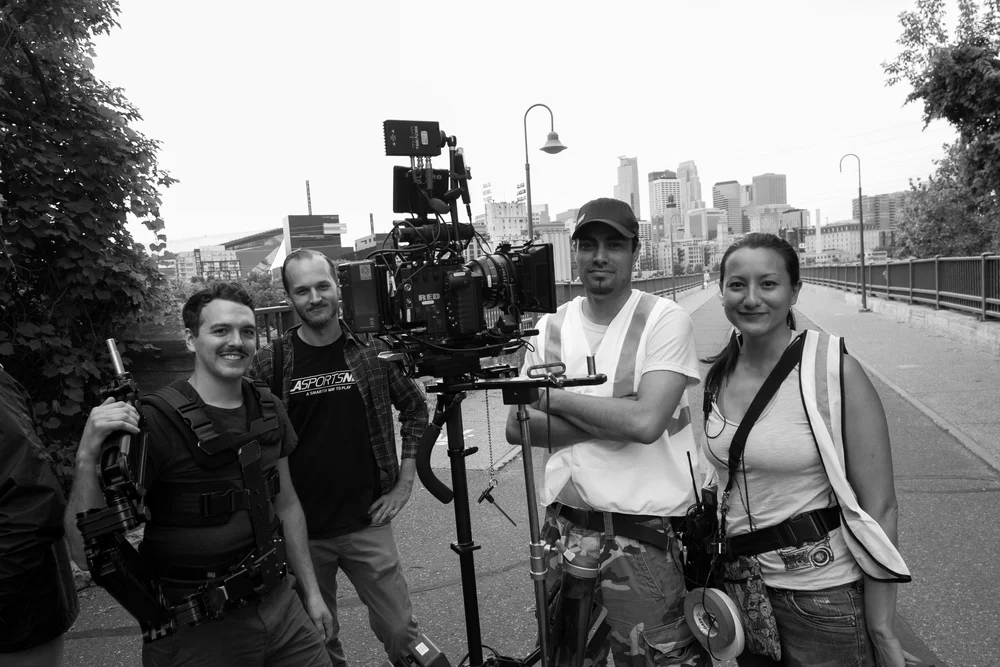 Camera Department Left to right: Jesse Meehl, Vaughn Potter, Mark Hobz, Frederique Imbert